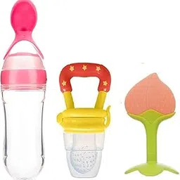 Lappu Baby Food Fruit Nibbler Feeder |Teether for 3 to 6 Months Baby |Teether for 6 to 12 Months Baby | Teether for Baby 6-12 Months Bpa Free Combo Pack of 3 (multi5)-image-67