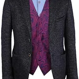 Small, Purple-EGC1B01D: EGC1B01-03 Multi Mens Paisley Waistcoat Woven Microfiber S-3XL Vest By Epoint-picture-20