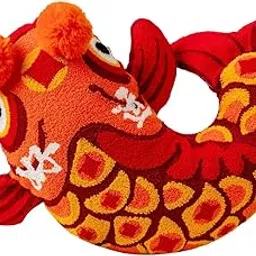 ATORSE Chinese New Year Throw Pillow Party Decor Bedding Room Soft Festival Cushion Koi Fish-image-5