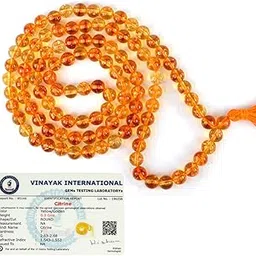 reiki crystal products Certified Citrine Mala Natural Crystal Stone 8 mm 108 Round Bead Jap Mala for Reiki Healing & Crystal Healing Stone (Color : Yellow)-picture-21