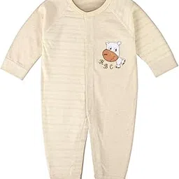 bold n elegant Cotton Full Sleeve Footless Stripe Baby Romper Onesie Front Open Bodysuit Jumper for Newborn Baby Boys Girls Kids-picture-20