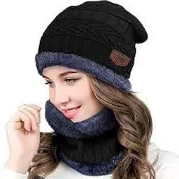 Cozy Winter Cap and Neck Scarf Set - Stylish & Warm Essentials for Cold Weather-image-50