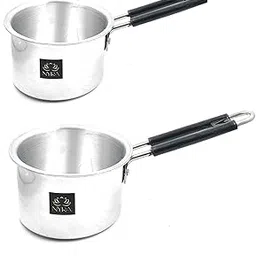 NYRA® Aluminium Mini Tea/Coffee Pan with Strong Stainless Steel Handle, Set of 2, Capacity- 700 ML, 900 ML-picture-55