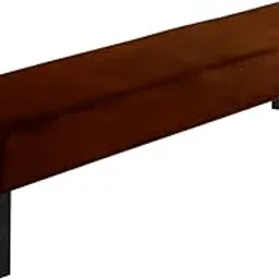 HOKIPO Velvet Dining Bench Cover Stretchable Slipcover, Rustic Brown(Ar-4800-Rbr)-picture-18