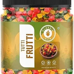 Classic Nuts Tutti Frutti – Sweet & Colorful Candied Papaya Cubes | Ideal for Cakes, Ice Cream, Desserts & Baking | 100% Vegetarian | Rich in Flavor (500g)-picture-19