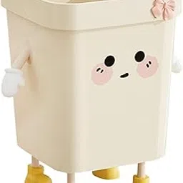 CALANDIS® Trash Can Simple Rubbish Can Kitchen Waste Basket for Restroom Office Garage L Standing | Trash Cans & Wastebaskets | Household Supplies & Cleaning-picture-31