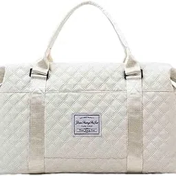 merishopp MERISHOPP®Sports Gym Bag Portable Large Capacity Luggage Bag Durable Travel Duffle Bag White|Sporting Goods | Fitness, Running & Yoga | Gym Bags-picture-13