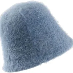 Casual Plush Bucket Hat Windproof Womens Fisherman Hat for Camping Winter Light Blue|Clothing, Shoes & Accessories | Womens Accessories | Hats-image-37