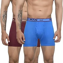 sword man Men's Cotton Stretch Elastic Trunks Underwear for Men Combo Pack of 2 (Size 80 to 100)-picture-23