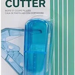 2-in-1 Pill Cutter and Tablet Storage Box, Easy to Use Medicine Tablet Splitter with Storage Compartment Compact and Portable Tablet Separator Medicine Pill Cutter Box/ Pill Splitter Storage Manual Pill Cutter Pack of 2-image-42