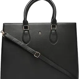 horra Office Handbag For Women Compatible For 13 Inch Laptop- Black-picture-24