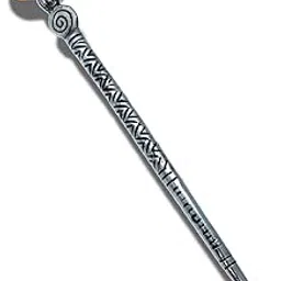 yd designs Unique and Stylish Oxidised German Silver Traditional Hairpins/JudaPins/Juda Stick for Girls And Women with Red and Yellow Bead 5 INCHES 1PC-picture-21