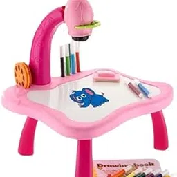 NAVNEETPRIYA Kids Drawing Projector Table Interactive Trace & Draw Art Toy with Light & Music, Smart Learning Sketcher Desk for Boys & Girls, Educational Projection Painting Machine for Creative Fun-picture-33