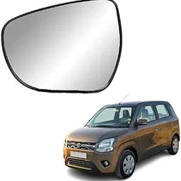 STYCARO -Side View Mirror Glass Plate compatible with Auto Fold Side Mirror Assembly 2019-2023 New Maruti Wagon R Model (LEFT PASSENGER SIDE)-picture-16