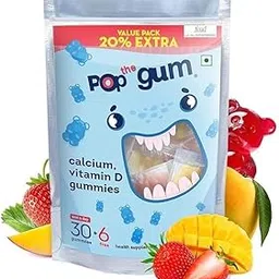 Vitamin D & Calcium Gummies for Kids For Stronger Bones, Joints, immunity booster gummies | 36 Gummies | Fruity Flavoured-picture-15
