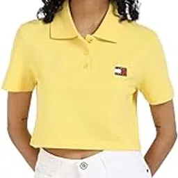tommy hilfiger Striped Cropped-Fit Cotton Polo T-Shirt-picture-24