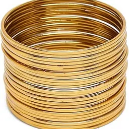 shining diva fashion Latest Antique Gold Plated Stylish Traditional Bangle for Women (Set of 24)-picture-22