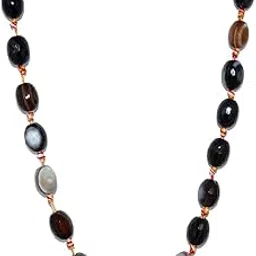 gehna jaipur Multi Color Onyx Gemstone Dholki Shaped Bead Strand-picture-11
