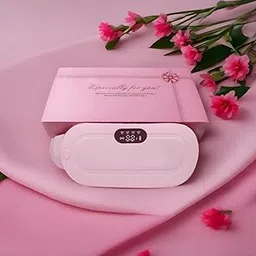 ZOVILSTORE Rechargeable Menstrual Heating Pad – Belly Warmer with 4 Heat & Vibration Modes for Pain Relief Massager image 1