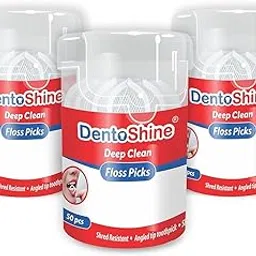 Deep Clean Floss Picks – 50 Count CAN | Durable Dental Flossers for Effective Plaque & Food Removal | Easy Grip Handle | Fresh Oral Care & Travel-Friendly Storage (Pack of 3)-picture-22