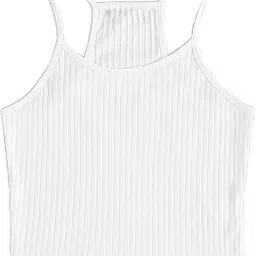 Aahwan Women's & Girls' Solid Basic Slim Fit Cropped Top-picture-18