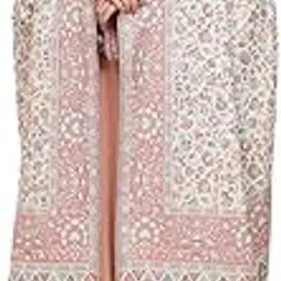 pashmoda Women Kashmiri Jamawar Woven Shawl, Kaani Jacquard Shawls, Stole, Wraps, Luxury Pashmina Evening Wrap (Size 101X203 CM) image 1