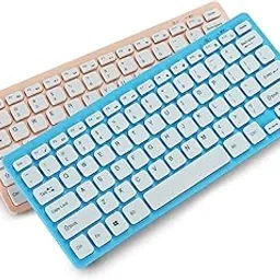 UJEAVETTE Wired Keyboard Small Modern 78 Keys for Industrial Use Desktop Computer Home Pink-image-60