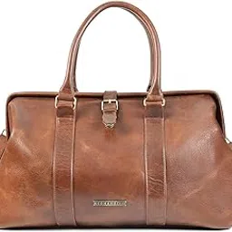 red harbour 24x7 Premium Leather Travel Duffel Bag for Man, Stylish & Spacious Weekender Luggage Bag with Detachable Shoulder Strap Suitable for Men & Women-picture-16