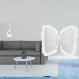 TRENDIVIBE Modern Fire Flame Resin Sculpture Ornament and Cute Bow Cushion for Office Bookshelf Patio Sofa Bedside Study Room Farmhouse Indoor Decor-picture-15