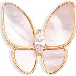 Mini Butterfly Brooch Pin | 18k Gold Plated | Trendy, Lightweight & Comfortable | Stylish & Tarnish-Resistant | Qty : 1pc-image-60