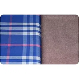 Men's Self Design Cotton Shirt And Poly Viscose Trouser Unstitched Fabric Set Combo Gift Pack(King dom, Free Size)-image-2