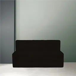 Pumpum 2-Seater Sofa Cum Bed | EPE Foam Foldable Mattress for Living Room & Guest Use,Black-picture-26