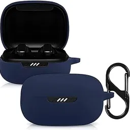 LIRAMARK Shockproof Protective Silicone 360° Cover Case with Buckle Designed for JBL Live Pro + / JBL Live Pro Plus (Midnight Blue)-picture-10