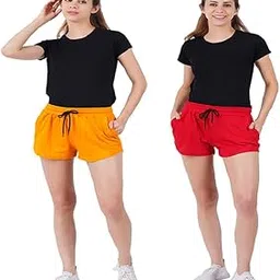 Men Regular Solid Cotton Short (A6_2_pktt_BF_Shorts_Men_Grey&Mus_M_bz)-picture-22