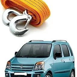 3 Ton Heavy Duty Tow Rope Strap with Steel Hooks (4 Meter, Yellow) – Super Strong Towing Belt for Maruti Suzuki Wagon-r Type-2 – Durable Recovery Strap for Emergency Vehicle Pulling-image-62