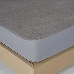 Duroflex Queen Size Cotton Blend Mattress Protector (Grey, 78 X 60 Inches)-picture-13