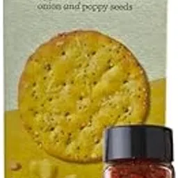 FruitJoy M&S's Crispy Cheese Crackers – 150g | Crispy Cheese Crackers With Onion & Poppy Seeds | Free SpiceSnap Chilli Lime Seasoning-picture-21