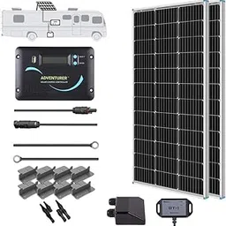 Renogy 200 Watts 12 Volts Monocrystallin Panel Solar RV Kit-picture-19