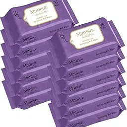 Manisa Beaute Co. Lavender Luxe Refreshing Wet Wipes | Alcohol-Free, Paraben-Free, Vegan & Cruelty-Free | Soothing & Hydrating Facial Wipes | 300 Wipes (Pack of 12)-picture-47