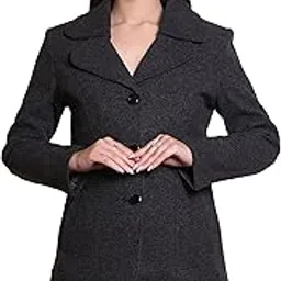 troo blue Women Long Coat – Stylish Winter Overcoat for Women with Button Closure, Warm Wool Blend women Coat for Casual & Formal Wear, Winter Coat-picture-27