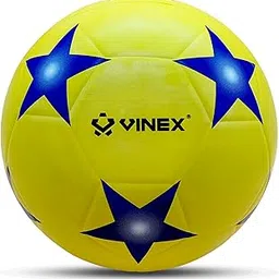 Vinex Football Starz – Size 5 Molded Rubber Football | Durable Polyester Winding, Rubber Bladder, Smooth Surface | Training & Recreational Soccer Ball (425gm)-picture-42