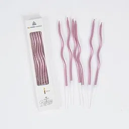 6 Pcs Unscented Party Twisty MetallicSpiral Candles Twisty Candles for Birthday, Baby Shower, Wedding Party & Cake Decoration Rose Gold-picture-13