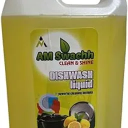 AM Swachh Dish Wash Liquid – Cuts Grease & Removes Stains | Gentle on Hands | Sparkling Clean Utensils | 5 Liter-picture-19