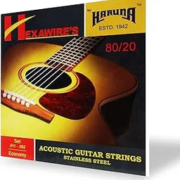 MG MUSIC GALAXY Acoustic Guitar Strings economy pack, round wires,11 gauze (.011 - .052) mm, stainless steel round core, bronze wound, light gauze, Set of 2-picture-13