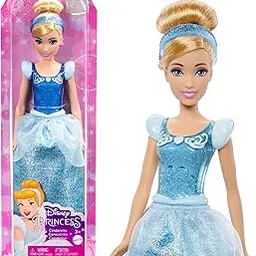 Mattel Disney Princess Dolls, Cinderella Posable Fashion Doll with Sparkling Clothing&Accessories, Disney Movie Toys??-picture-20