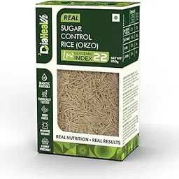 Diahealth Diabetic Care Rice (Orzo), 200 Gms, 1 Pack, Low Glycemix Index (22) & High Protein/Serv, Taste Just Like Regular Rice, Ultra Low Carb, Pre-Biotic High Fibre, For Diabetics And Weight Loss-picture-29