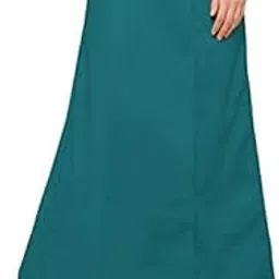 Raayan Women's Cotton Inskirt Saree Petticoats/Underskirt Solid Plain Readymade Ethnic Indian Stitched - Waist Adjustable (8 Kali/Parts)-picture-31