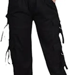 the kosh High Waist Wide Leg Cargo Jeans for Women | Straight Fit, Ankle Length, Trendy & Comfortable Cargo with Side Pockets | Cotton Blend | Ideal for Outings-picture-17