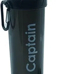 Captain Lead to Win CALORIE Shaker Sipper Bottle With Whisk Ball, 100% Leakproof, Bpa Free Protein Shaker Bottle,Gym bottle (BLACK)-picture-20