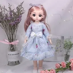 Tickles Movable Jointed Modern Makeup Cute Girl Fashionable Doll for Kid Girls (Size: 30 cm Color & Design: May Vary)-picture-50